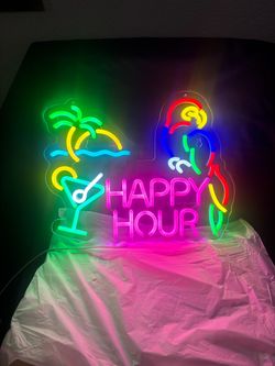 Happy Hour Neon LED Sign