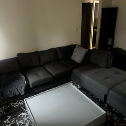 Sectional Couch, Coffee Table,  & Carpet