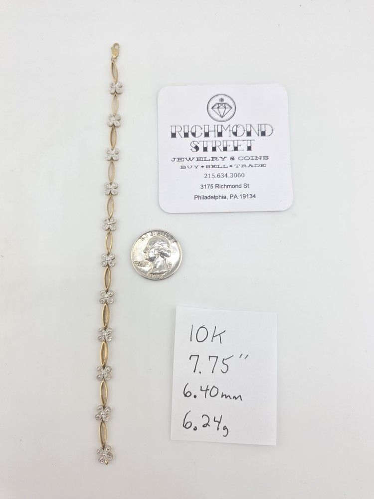 10k gold diamond bracelet 