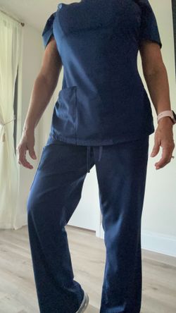 Navy Blue Scrub Top Size S, Pants Size S-P