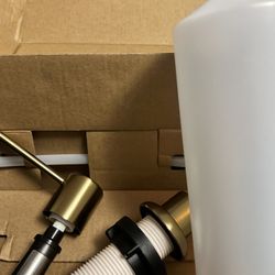 KRAUS Kitchen Soap and Lotion Dispenser in Spot-Free Brushed Brass, KSD-43SFBB