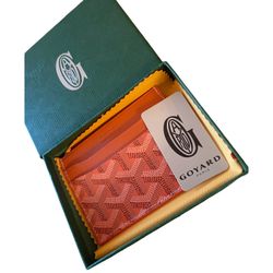Goyard Card Wallet Orange