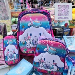 Cinnamoroll School Backpacks 3 Piece 