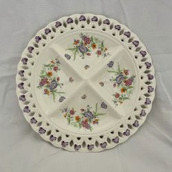 Vintage Butterfly Serving Platter