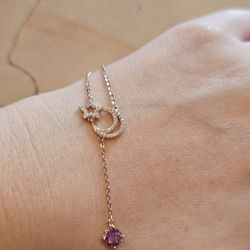 18k Pink Gold Over Silver Pink Moissanite Certified 