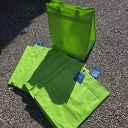 10 - Tote Bags Lime Green NEW