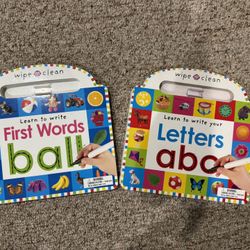 Wipe Clean Learn to Write Books First Words and Letters