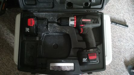 Craftsman Drill 12volt 2 batteries No Charger