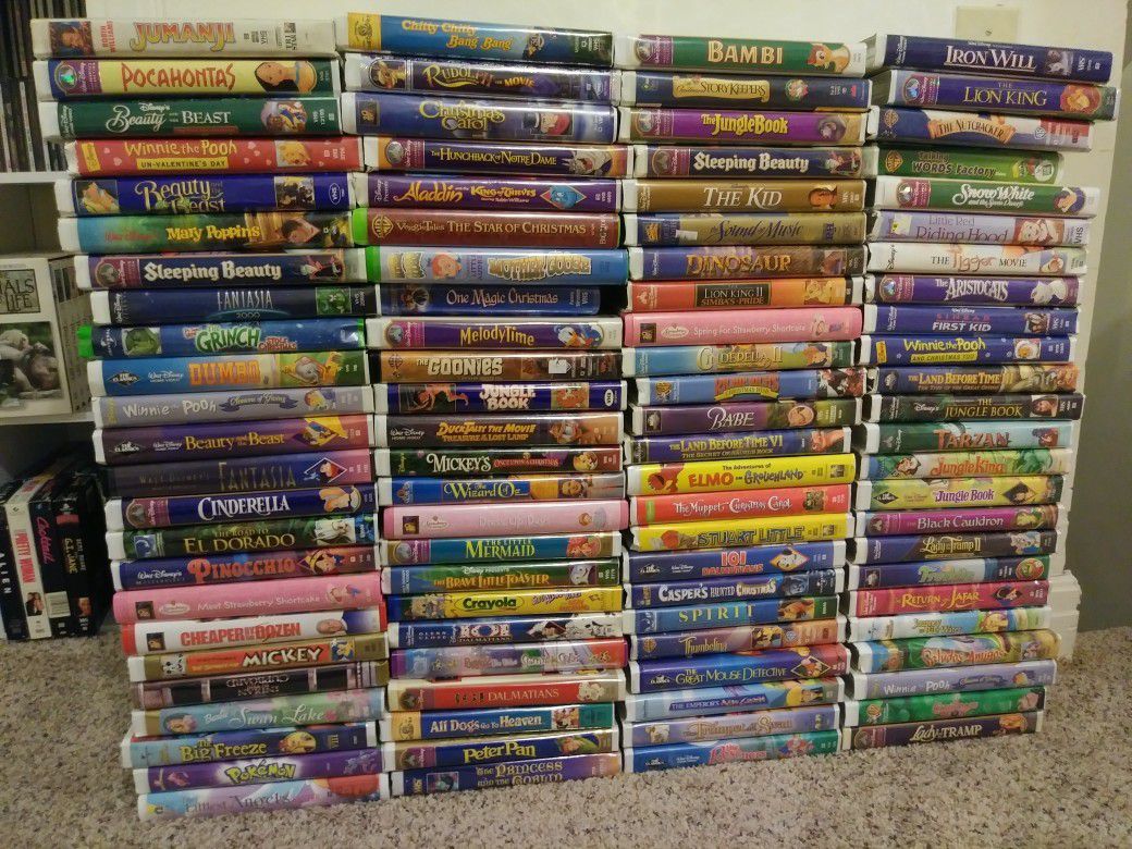 Kids disney vhs collection