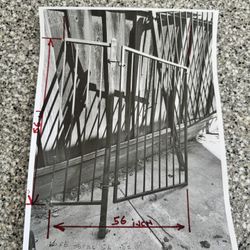 Free .. Heavy Gated Iron Fence