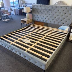 King platform bed frame