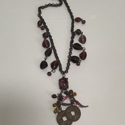 Vintage Glass Beaded Necklace 