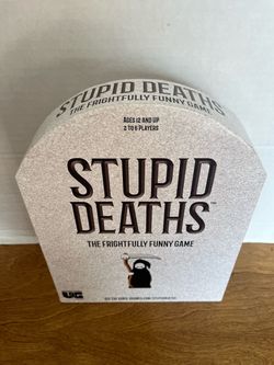 LIKE NEW Stupid Deaths Board Game - Perfect for Halloween