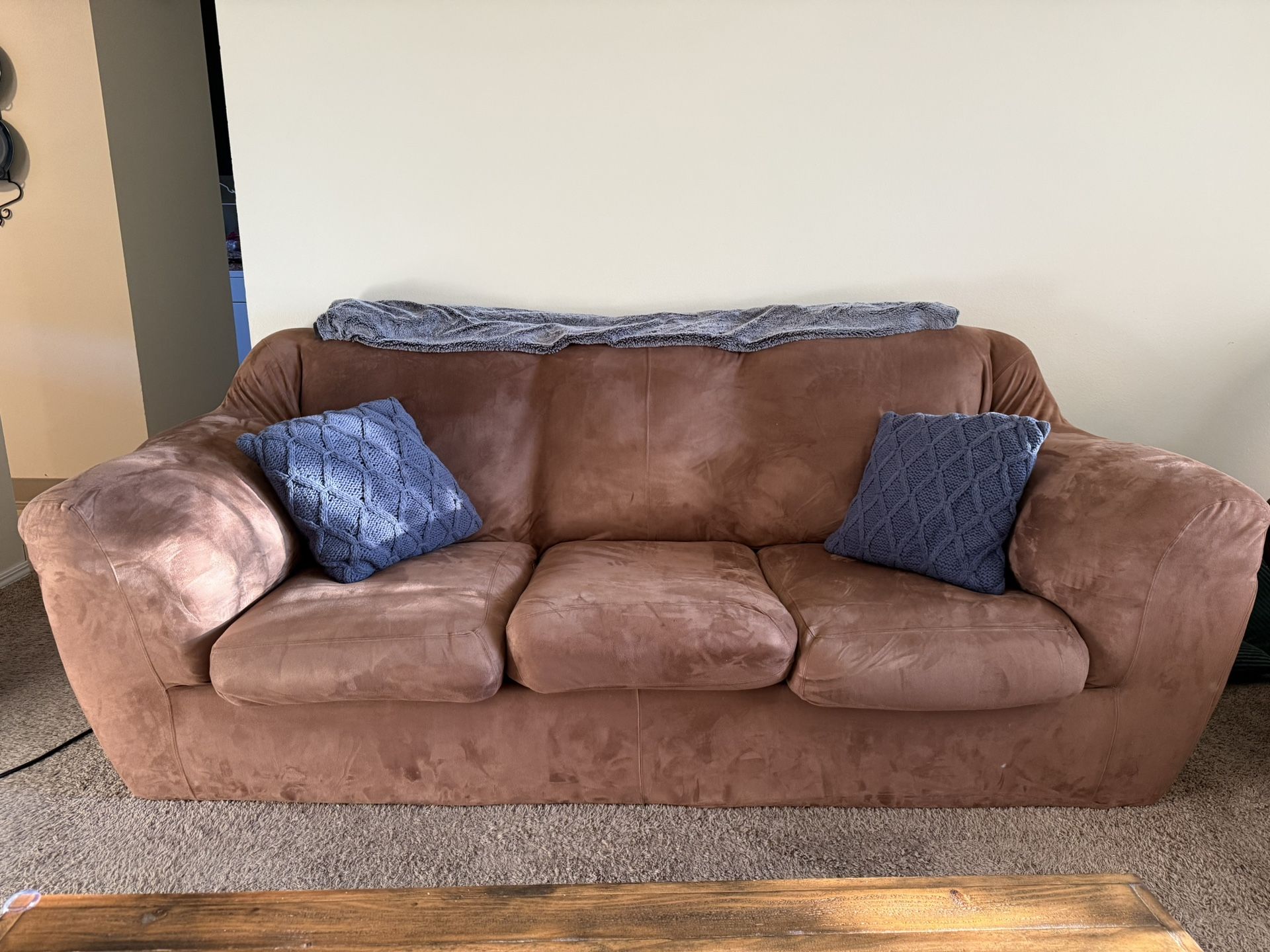 FREE- Couch, Loveseat & Recliner Chair