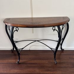 Entryway Half Round Table 