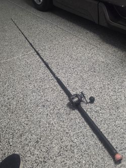 Okuma  pch customs  rod with a okuma  komodo ss