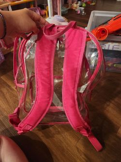 Toys and clear school bag