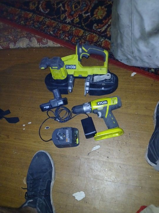Ryobi Bandsaw Drill Battery And Charger
