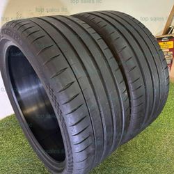 U176  245 35 19 93Y  Michelin  Pilot Sport 4S  2 Used Tires 70% Life 