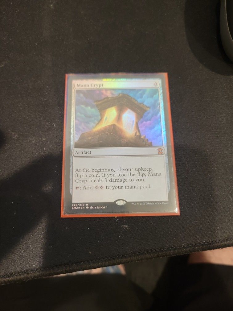 Foil Mana Crypt Magic The Gathering