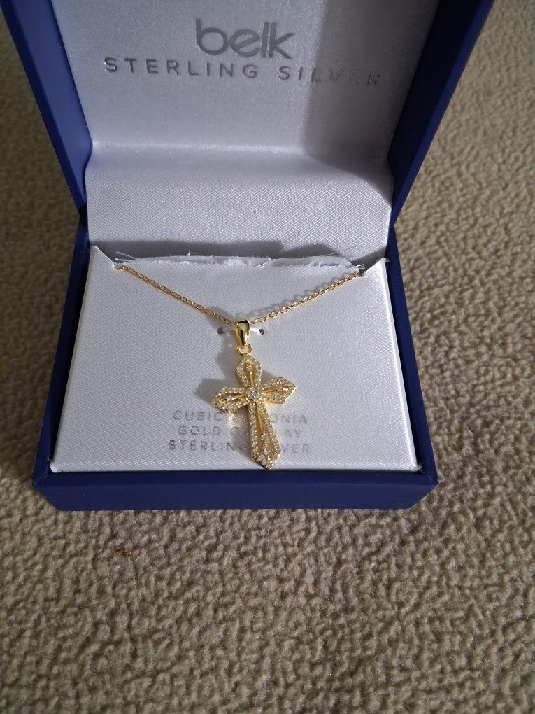 Gold Cross. Necklace