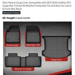 2017-2025 Cadillac XT5 All Weather Floor Mats