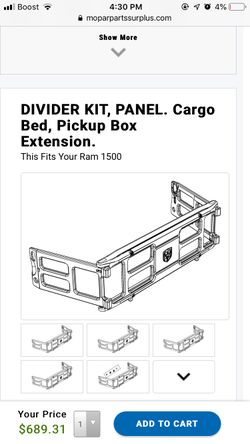 Dodge cargo bed Extension