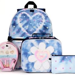 Locker Club 17" KIDS backpack 4 pc with headphones!! - Daisy