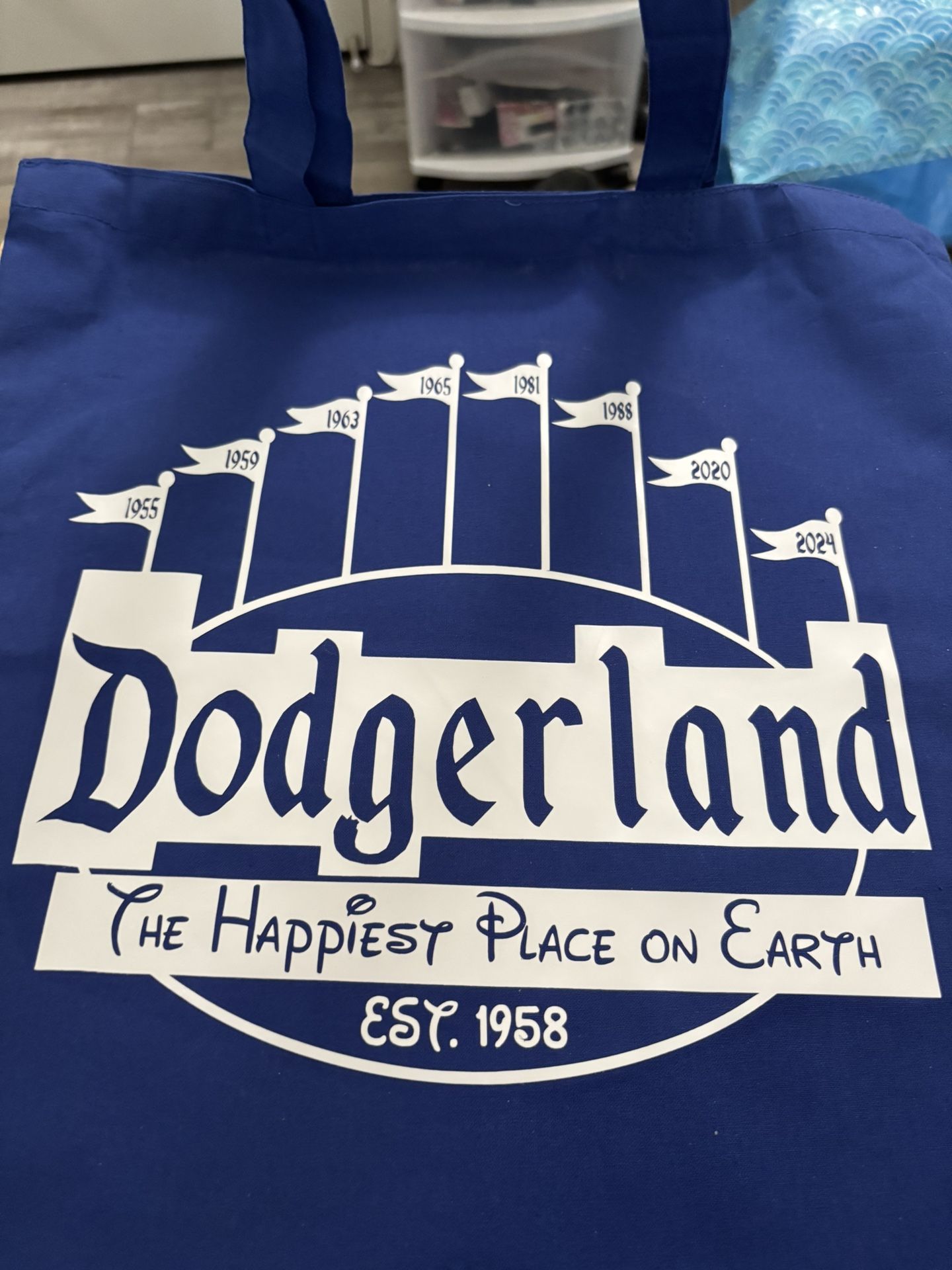 Dodger land Tote Bags