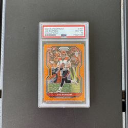 JOE BURROW 2020 PANINI PRIZM #307 RC ORANGE DISCO PRIZMS SP PSA 10 GEM MINT