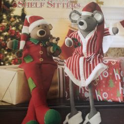Mouse & Teddy Bear Shelf Sitters