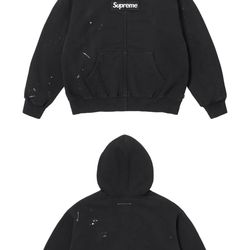 MM6 supreme zip up size M,black
