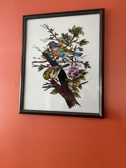 Original Handmade Glass Painting Local Artist