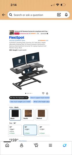 Flexispot standing desk