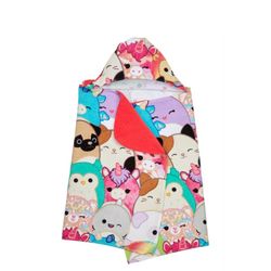 Squishmallows Kids Cotton Hooded Towel