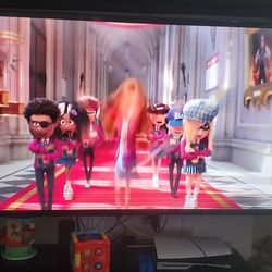 Partially Cracked 75 In SAMSUNG  TV