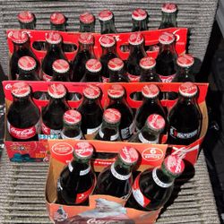Vintage Coca Cola Bottles Filled 