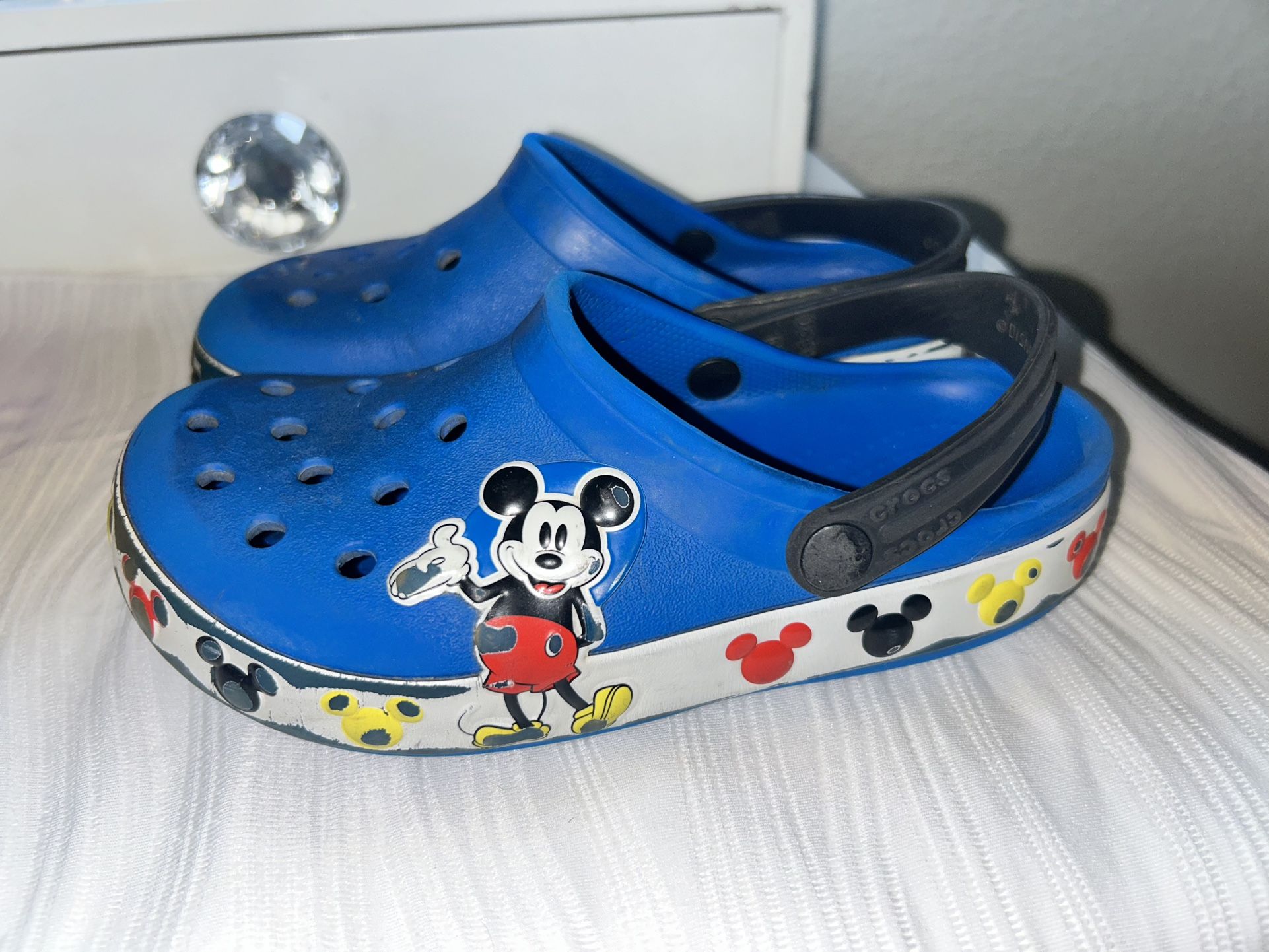 Crocs Blue Mickey Mouse Size 11C