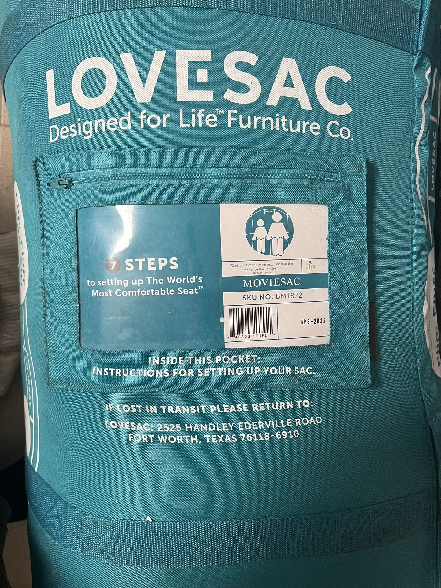 Lovesac Moviesac w/ Squattoman + Footsac (new, unopened, 52 discount