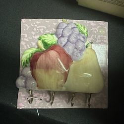 Porcelain Fruit Key Holder