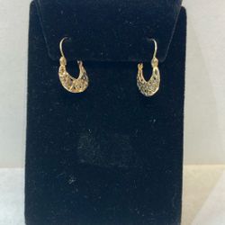 14k Gold Earrings #108358-2 MJ