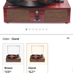 Vinyl Record Player Bluetooth W/recordable To Mp3