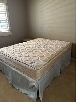 Mattress, box spring and bed frame