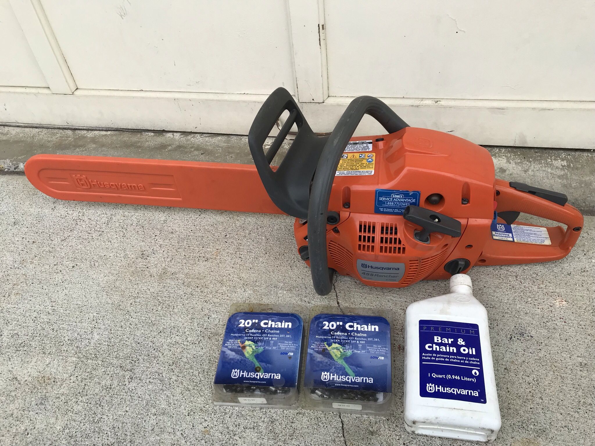Husqvarna Chainsaw 455 Rancher