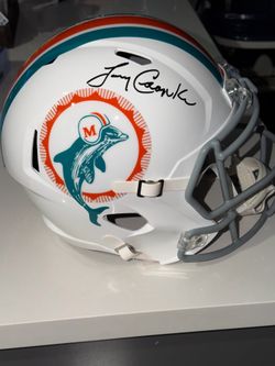 Larry Csonka Signed Miami Dolphins Replica Full-size Helmet