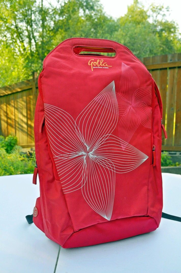 Golla Const G831 16 Inch Laptop Backpack Red