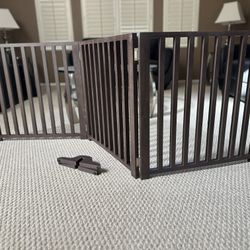 Wooden Standing Dog Gate