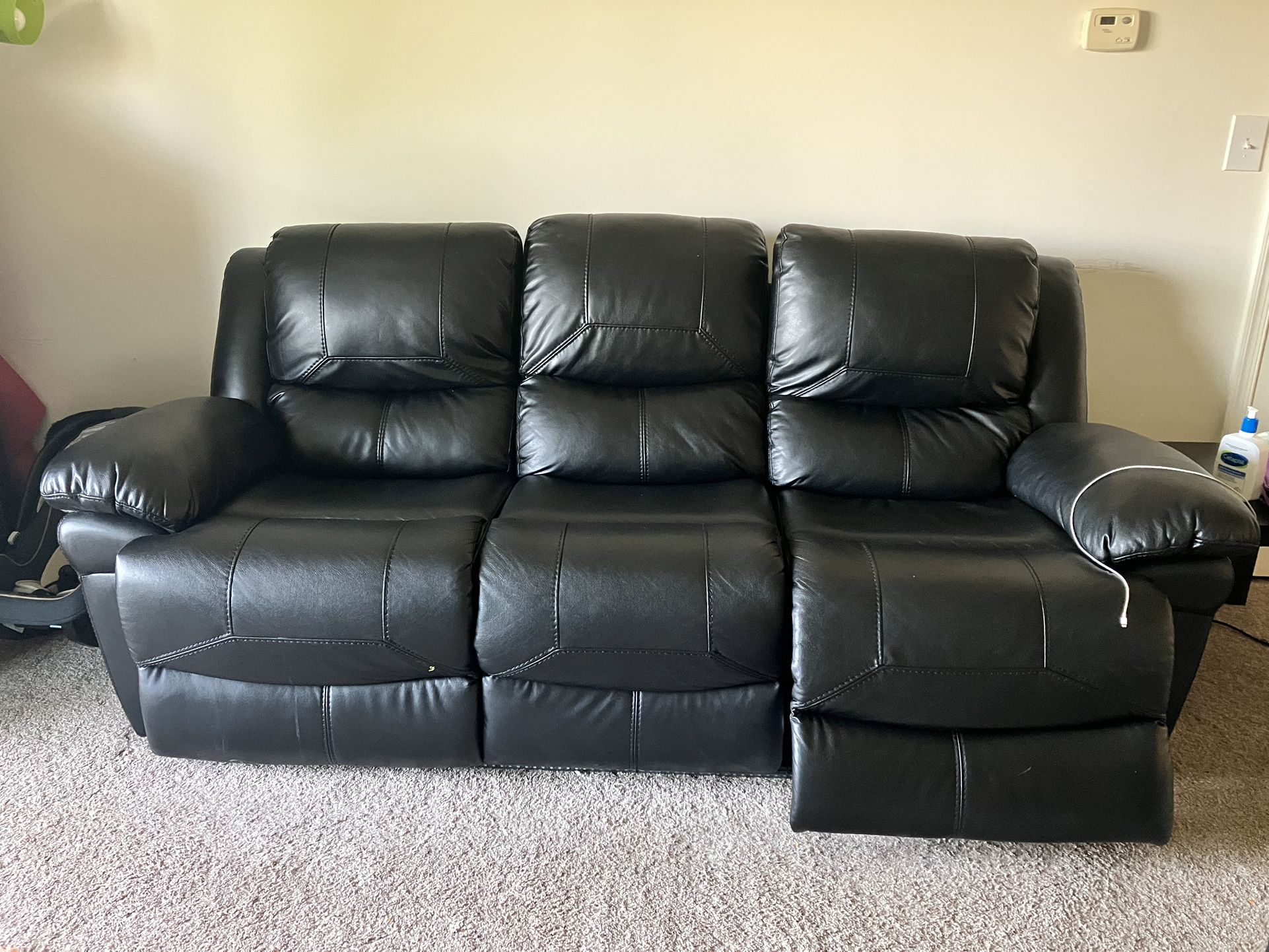 Power Recliner Sofa with LED Lights..!
