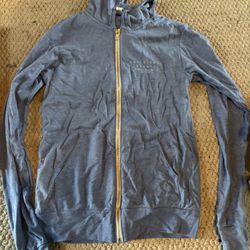 Light blue sweatshirt with hoodie