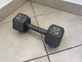 20 lb Cast Iron Dumbbell